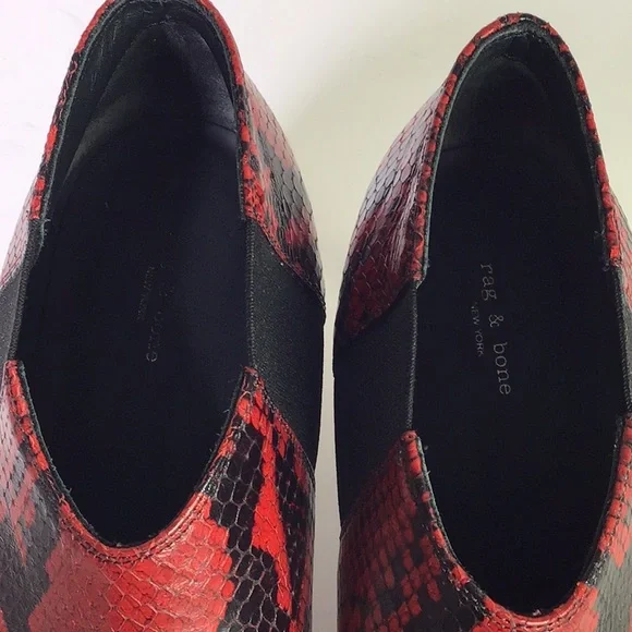Rag & Bone Beha Snake Embossed Red - Picture 14 of 15